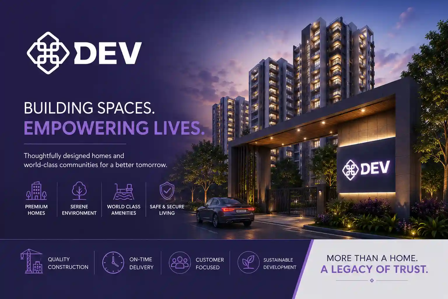 Devansh Group Official Logo for Rajendra Nagar Projects